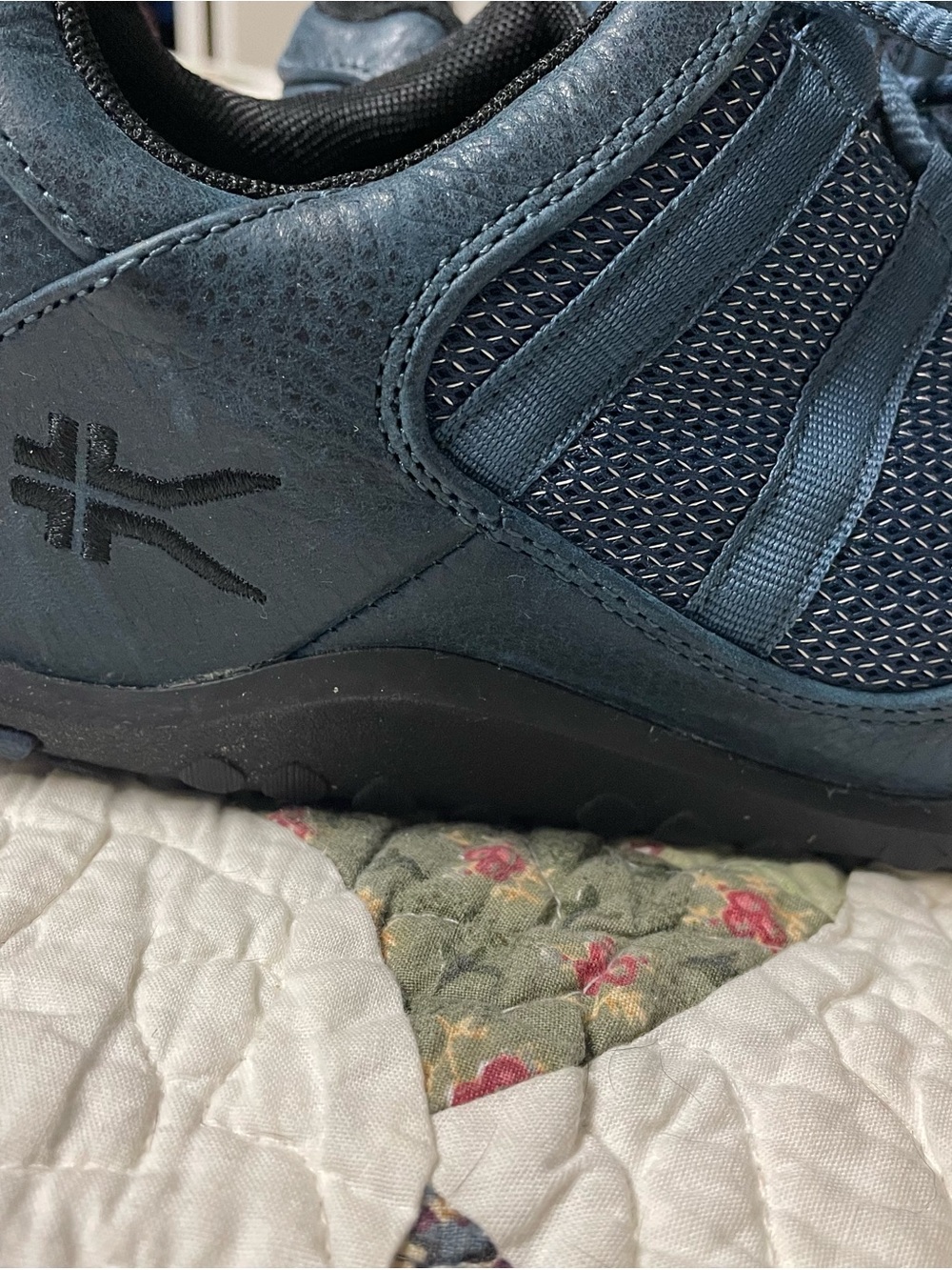 KURU Women’s Deep Blue Mesh Lace-Up Sneakers - Picture 2 of 4